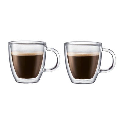 Se Bodum Bistro dobbeltvægget glas med hank 2 stk 15 cl ✔ Kæmpe udvalg i Bodum ✔ Hurtig levering: 1 - 2 Hverdage samt billig fragt - Varenummer: NDN-22068-01 og barcode / Ean: '727015831640 på lager - Udsalg på Home & Garden - Kitchen & Dining - Tableware - Drinkware - Coffee & Tea Cups Spar op til 54% - Over 1312 kendte brands på udsalg