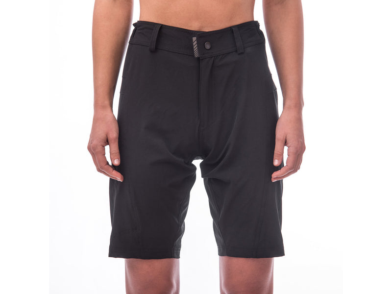 Sensor Helium - Baggy cykelshorts med TMF pude - MTB - Dame - Sort - Str. 2XL