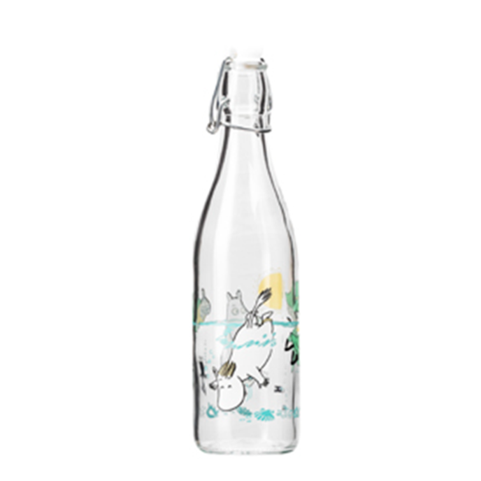 Moomin Glas Flaske Fun in The Water Moom   0,5 L