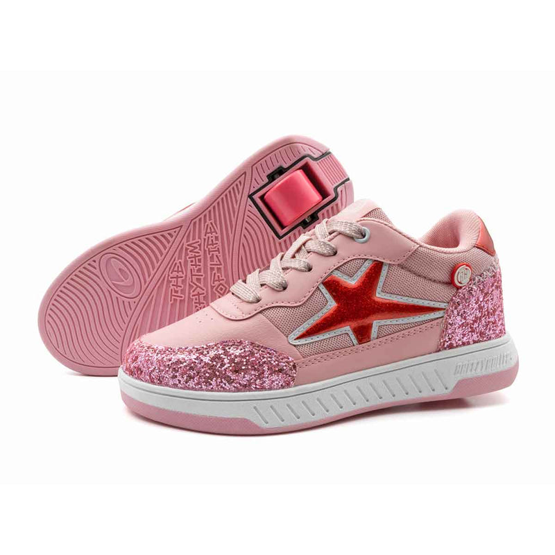 Se Breezy Rullesko Pink Star Glitter 30 ✔ Kæmpe udvalg i  Breezy ✔ Hurtig levering: 1 - 2 Hverdage samt billig fragt - Varenummer: JUCO-2231412_39 og barcode / Ean: &