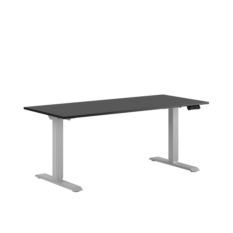 Premium Hæve/Sænkebord m/2 motorer 160x70cm - Sort-grå