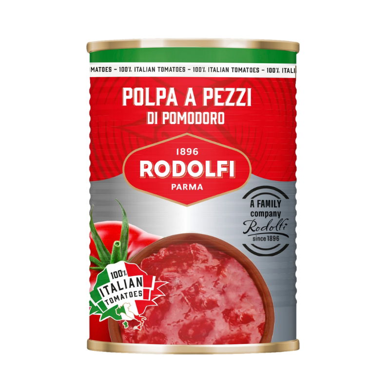 Se Rodolfi Polpa a Pezzetti 400g ✔ Kæmpe udvalg i  Deli Drengene - Køb online på udsalg og tilbud lige nu ✔ Hurtig levering: 1 - 2 Hverdage samt billig fragt - Varenummer: BAR-1383942 og barcode / Ean: 8008825015706 på lager - Udsalg på Delikatesser | Tapas | Konserves Spar op til 63% - Over 1312 kendte brands på udsalg
