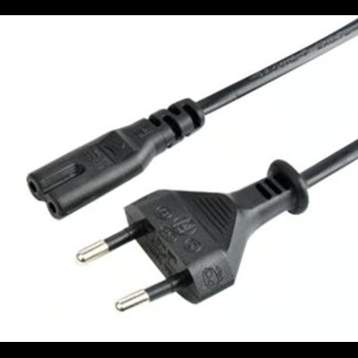 8-tals stik med 110cm sort ledning og netstik