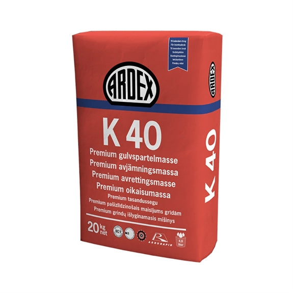 Ardex Premium spartelmasse K 40 til udjævning af gulve