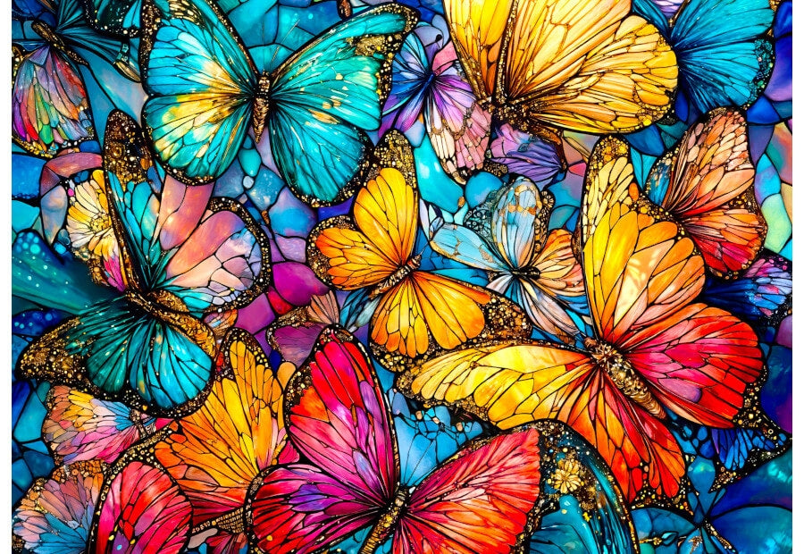 Puslespil Butterfly Extravaganza fra Enjoy med 1000 brikker