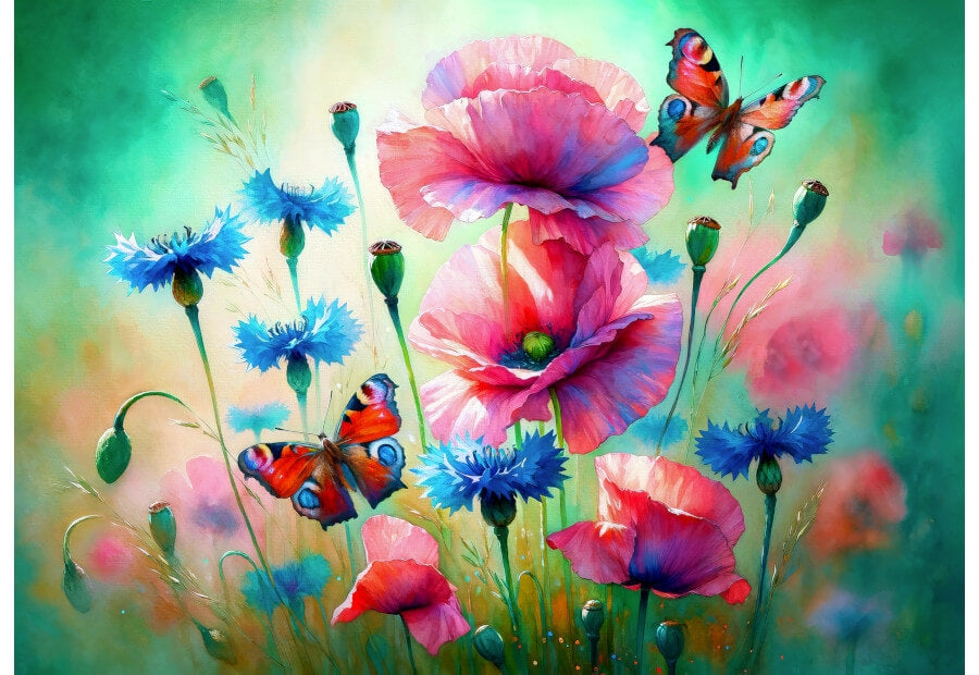 Enjoy puslespil Butterfly Garden med 1000 brikker
