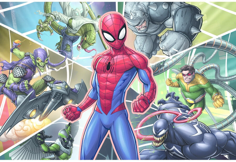 Trefl puslespil Marvel Spider-Man The Hidden Hero UFT med 300 brikker