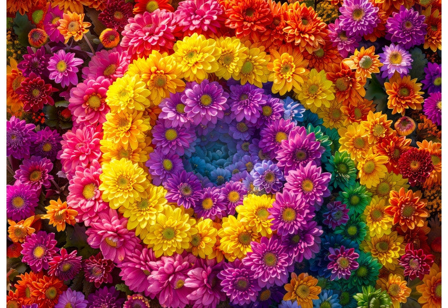Enjoy puslespil Flower Vortex med 1000 brikker