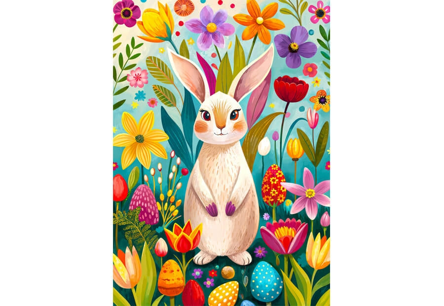 Puslespil Spring Bunny fra Enjoy med 1000 brikker