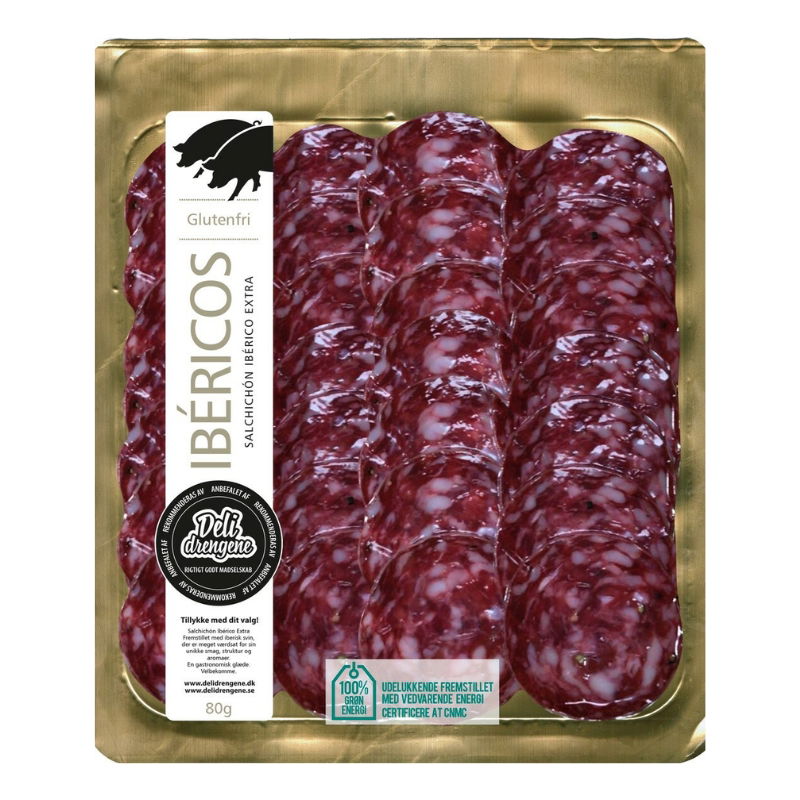 Se Iberico Salchichon 80gram Deli Drengene ✔ Kæmpe udvalg i  Deli Drengene - Køb online på udsalg og tilbud lige nu ✔ Hurtig levering: 1 - 2 Hverdage samt billig fragt - Varenummer: BAR-1383991 og barcode / Ean: 5710908159773 på lager - Udsalg på Delikatesser | Tapas | Tapas-pølser Spar op til 65% - Over 1300 kendte brands på udsalg