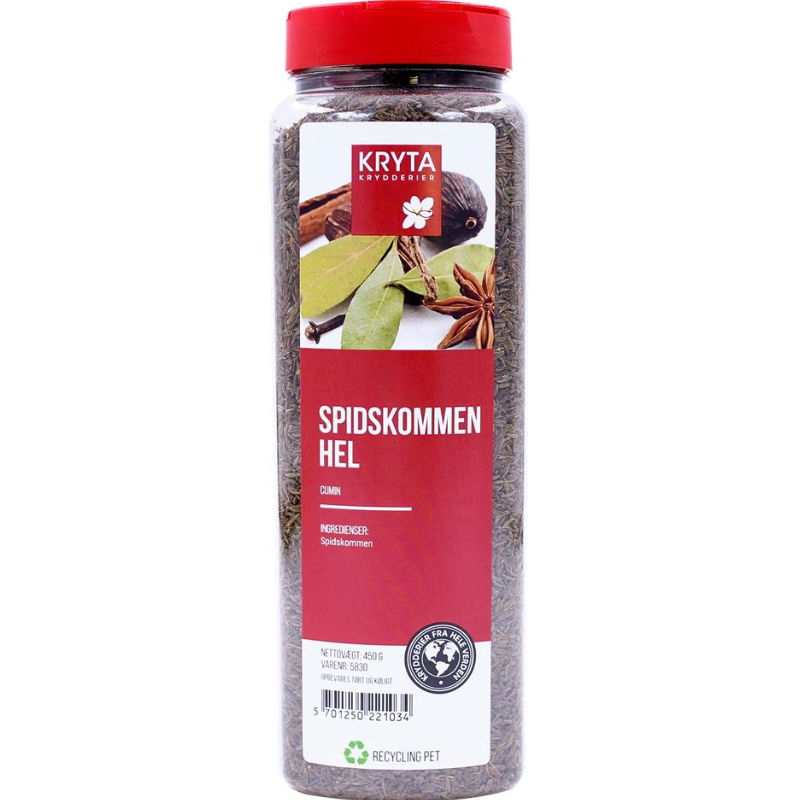 Se Hel Spidskommen 450 g ✔ Kæmpe udvalg i Kryta - Køb online på udsalg og tilbud lige nu ✔ Super billig fragt og lynhurtig levering - Varenummer: Barlife-1482813 og 5701250221034 på lager - Udsalg på Höstrea Store besparelser – op til 77% - Shop over 2.281 kendte mærker på udsalg