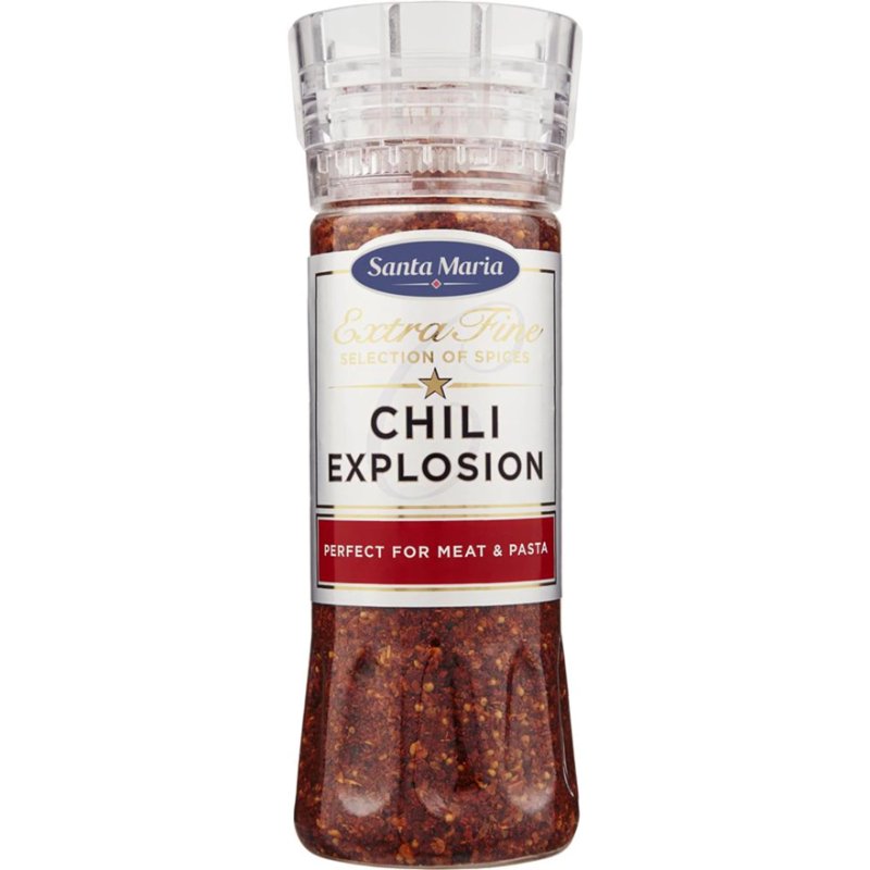 Se Krydderikværn Chilli Explosion ✔ Kæmpe udvalg i Santa Maria - Køb online på udsalg og tilbud lige nu ✔ Billig fragt • Hurtig levering - Varenummer: Barlife-1554433 og på lager - Udsalg på Køkken - Borddækning - Saltkværn & Peberkværn Spar stort – op til 59% - Over 2.739 mærker med kæmpe udsalg