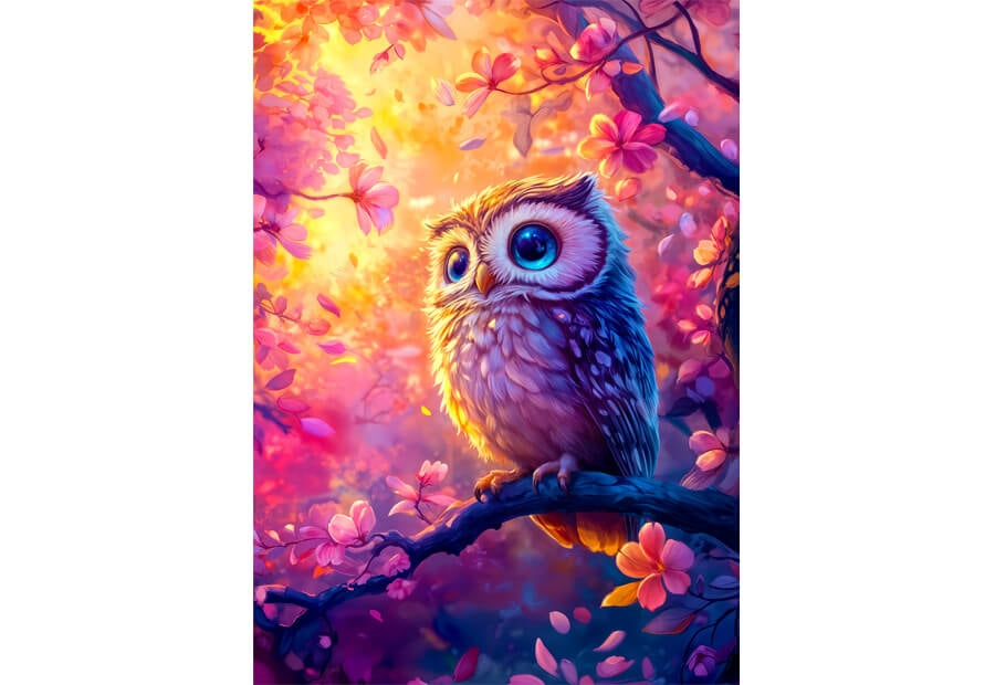 Enjoy puslespil Dreamy Owl med 1000 brikker
