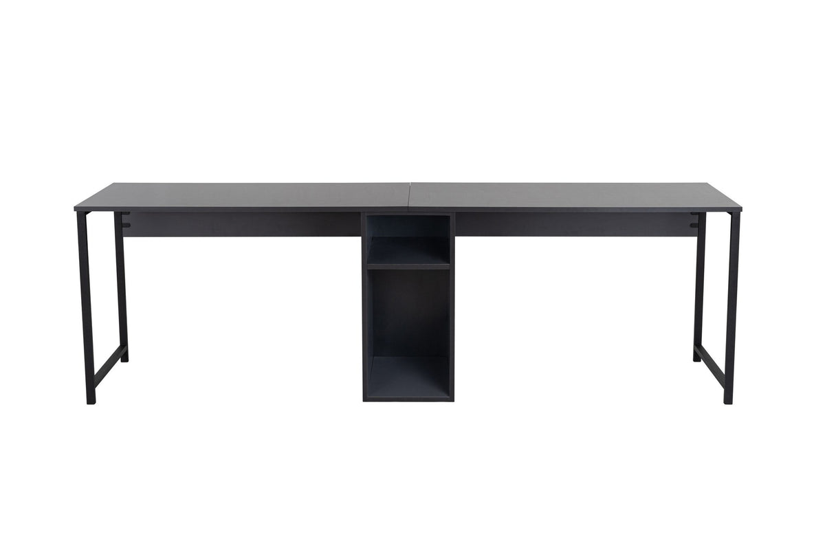 Se NORDVÄRK Twin dobbelt skrivebord, m. 2 rum - antracitgrå melamin og sort metal (240x60) ❤ Kæmpe udvalg i NORDVÄRK - Køb online på udsalg og tilbud lige nu ❤ Meget billig fragt og hurtig levering: 1 - 2 hverdage - Varenummer: Boboonline-113172 og barcode / Ean: 8684282978565 på lager - Udsalg på Møbler,Borde,Kontorborde,Skriveborde,
Møbler,
Borde,
Kontorborde,
Billige skriveborde, Spar op til 51% - Over 785 kendte brands på udsalg