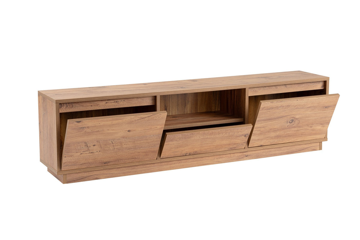 Se NORDVÄRK Vanguard TV-bord, m. 3 låger og 1 rum - Atlantic Pine melamin (160x29,5) ❤ Kæmpe udvalg i - Køb online på udsalg og tilbud lige nu ❤ Meget billig fragt og hurtig levering: 1 - 2 hverdage - Varenummer: Boboonline-113138 og barcode / Ean: 8684283112043 på lager - Udsalg på Møbler,Borde,TV-Borde,
Borde,
Møbler,
Store TV-Borde,
Dagligstue,
Borde til stuen, Spar op til 51% - Over 785 kendte brands på udsalg