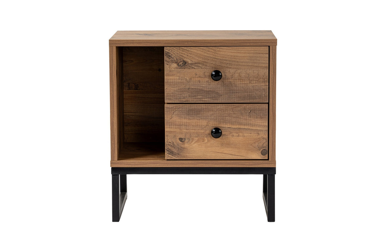 Se NORDVÄRK Glimmer natbord, m. 1 rum og 2 skuffer - Atlantic Pine melamin og sort metal (45,2x29,5) ❤ Kæmpe udvalg i NORDVÄRK - Køb online på udsalg og tilbud lige nu ❤ Meget billig fragt og hurtig levering: 1 - 2 hverdage - Varenummer: Boboonline-113126 og barcode / Ean: 8684283112258 på lager - Udsalg på Møbler,Borde,Sengeborde Spar op til 51% - Over 785 kendte brands på udsalg