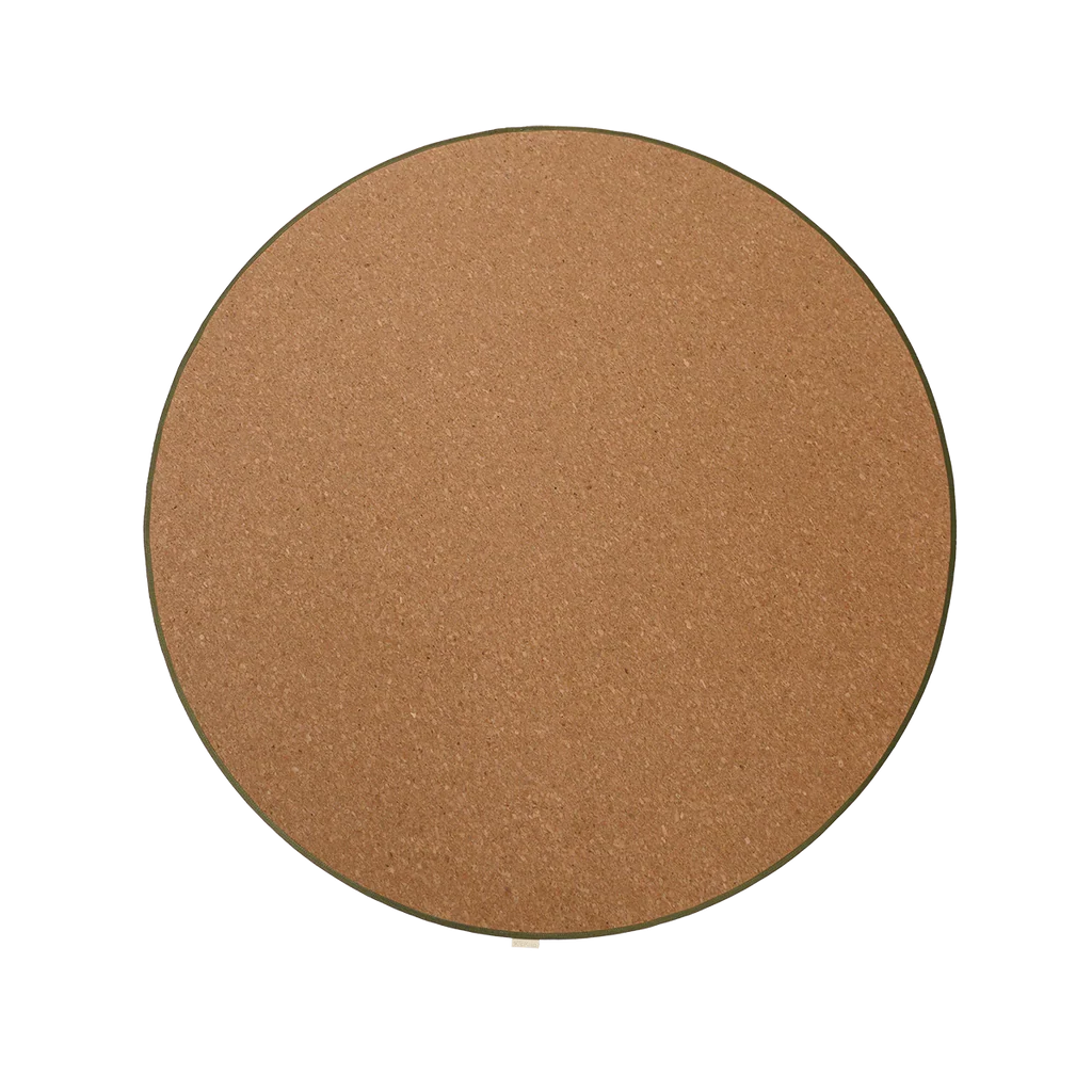 Rund by KlipKlap Play Mat i kork og naturgummi, farven Natural