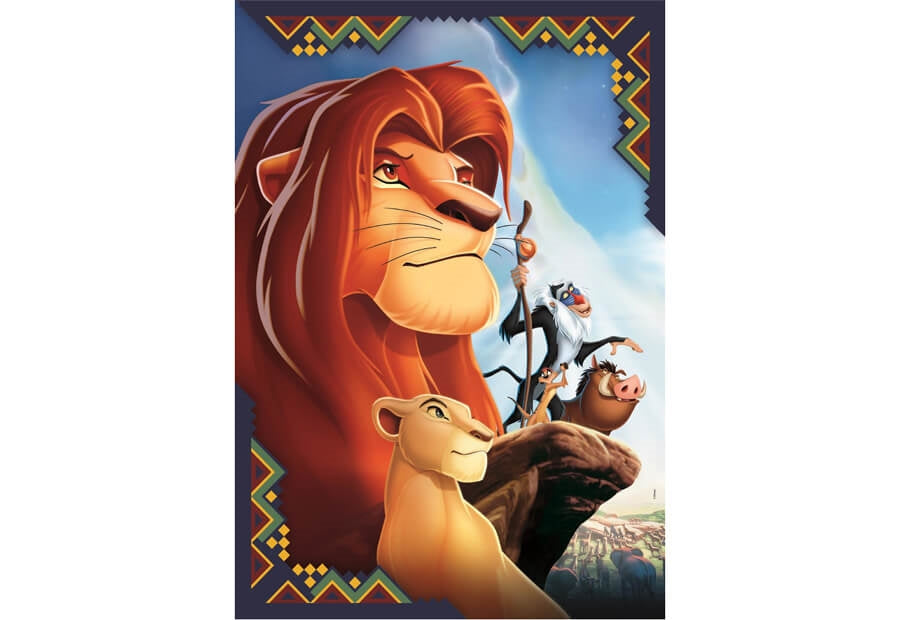 Clementoni puslespil med Disney Lion King-motiv, 104 brikker