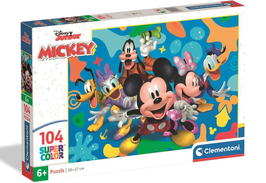 Clementoni puslespil med Disney Mickey and Friends, 104 brikker