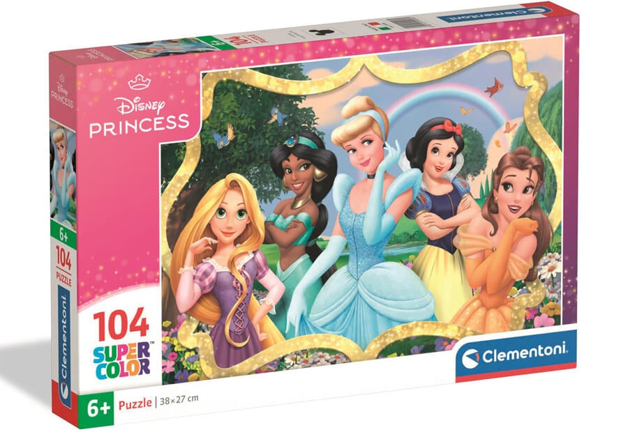 Clementoni børnepuslespil Disney Princess med 104 brikker