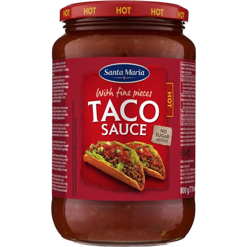 Se Tacosauce Hot ✔ Kæmpe udvalg i Santa Maria - Køb online på udsalg og tilbud lige nu ✔ Lav fragtpris og hurtig levering - Varenummer: Barlife-1554382 og på lager - Udsalg på Op til 57% rabat - 2.739 mærker med vilde rabatter