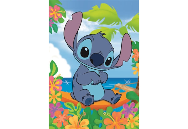 Clementoni børnepuslespil med Disney Stitch, 104 brikker til børn på 6-7 år