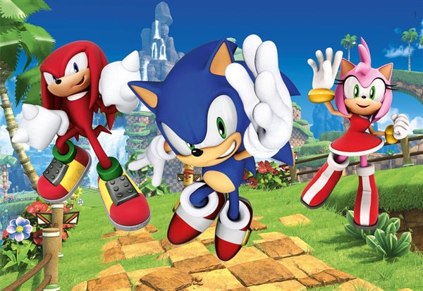 Clementoni børnepuslespil Sonic the Hedgehog med 104 brikker til børn på 4-5 år