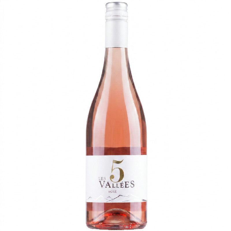 Flaske Paul Mas Les 5 Vallées, tør sydfransk rosévin, 0,75 L