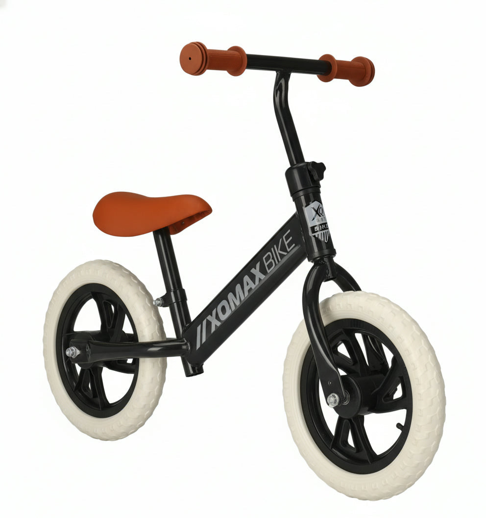 Mat sort løbecykel fra Xomax til børn på 1 til 4 år