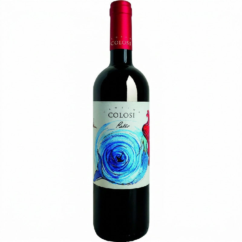 Flaske Belluzza Rosso Terre Siciliane IGT 2023, siciliansk rødvin på Nero d'Avola
