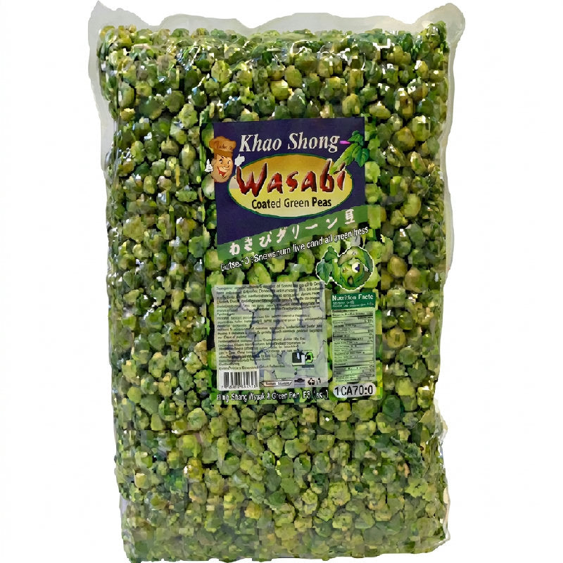 Pakke med Khao Shong grønne ærter med wasabi, 1 kg
