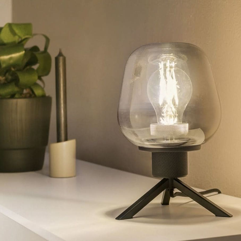 Se tilbud på Espejo bordlampe i glas og metal med spejl effekt. Billigt udsalg! Hurtig levering, 1-2 hverdage. Spar op til 62%.