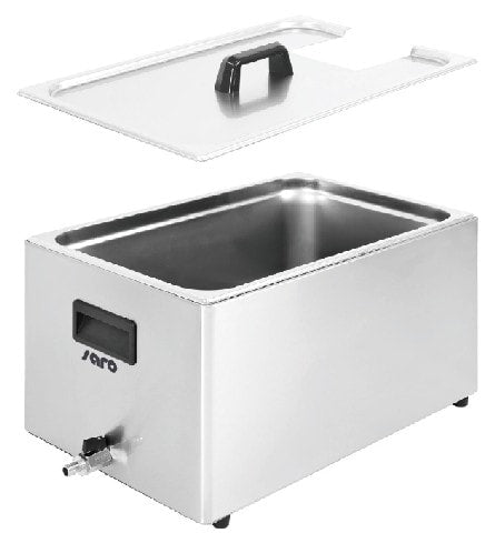 SARO sousvide-tank i isoleret rustfrit stål, 1/1 GN, med fødder