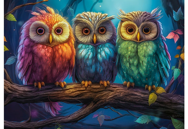 Castorland børnepuslespil Three Little Owls med 260 brikker