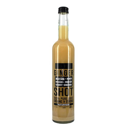Flaske økologisk ingefærshot fra Naturfrisk, 500 ml