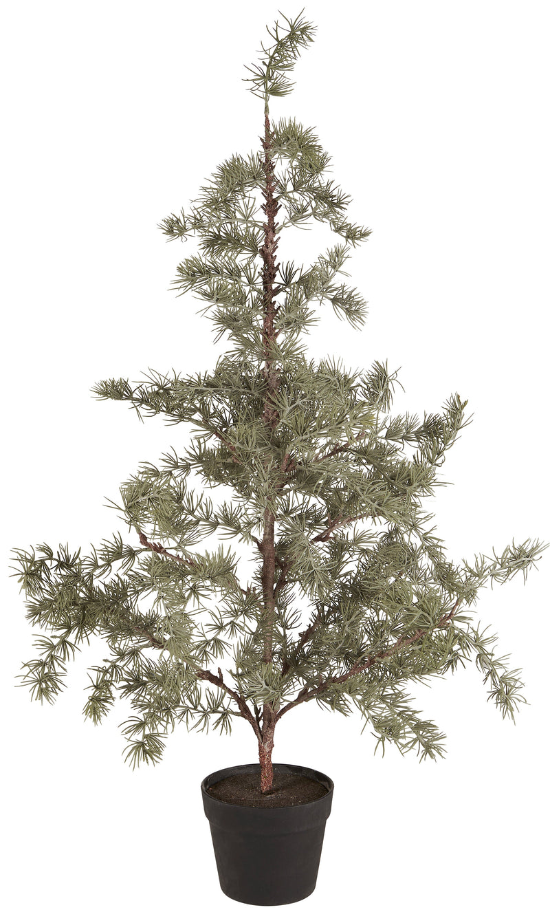 Ib Laursen - Cedertræ kunstig i plastpotte, H105cm