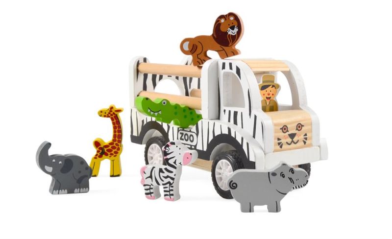 Magni - Zoo Bil med pull-back, FSC 100%