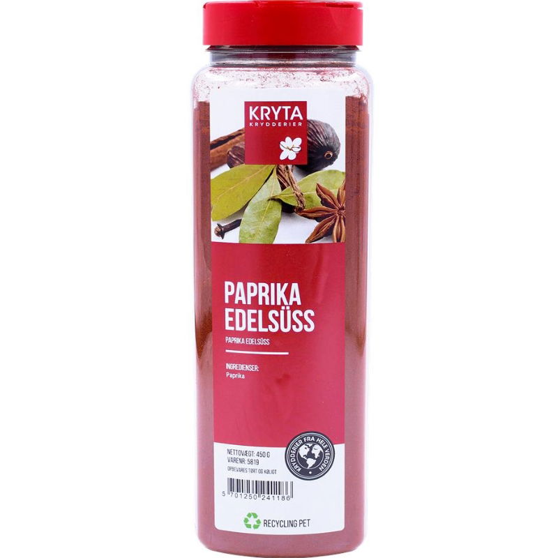 Se Paprika Edelsüss 450 g ✔ Kæmpe udvalg i Kryta - Køb online på udsalg og tilbud lige nu ✔ Super billig fragt og lynhurtig levering - Varenummer: Barlife-1482831 og 5701250241186 på lager - Udsalg på Höstrea Spar helt op til 79% - Udsalg på produkter fra mere end 2.739 mærker
