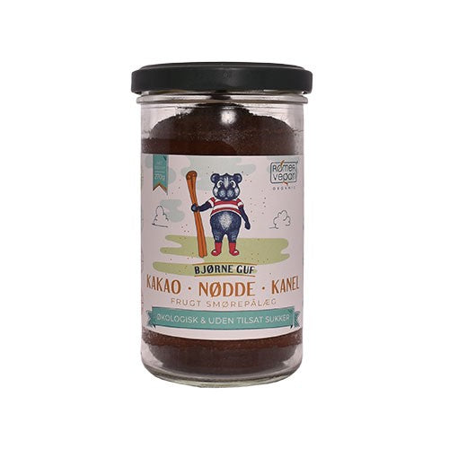 Rømer Bjørneguf økologisk smørepålæg med kakao, kanel og nødder, 270 gram