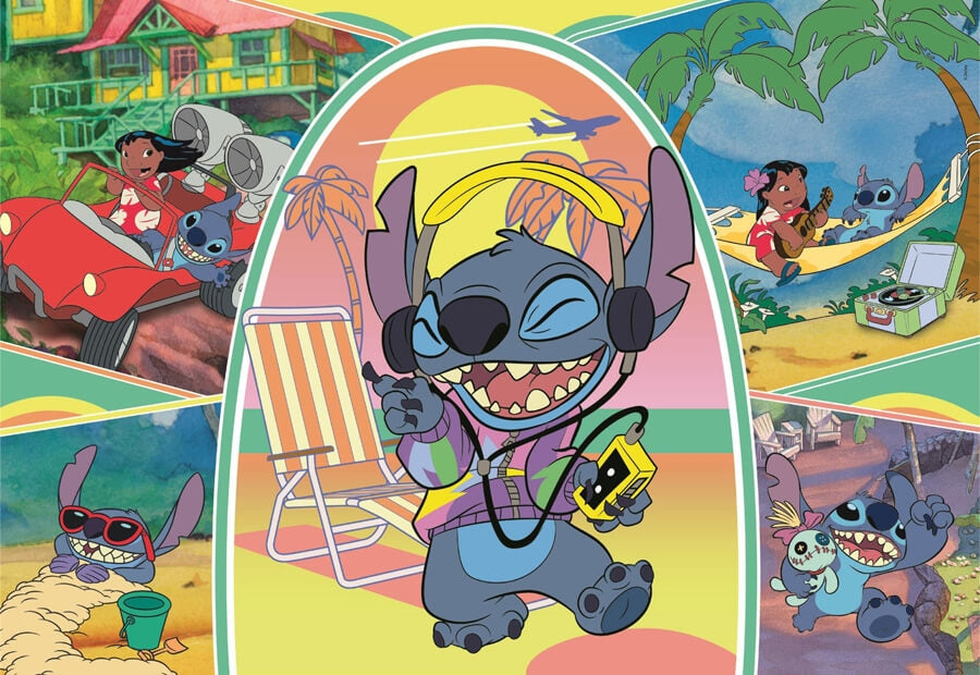 Clementoni puslespil Disney Stitch med 180 brikker