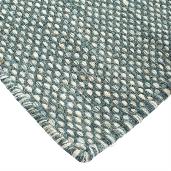 Stort kelim-tæppe Bali 2990 i grøn, 240 x 300 cm, fra HC Interior Rugs