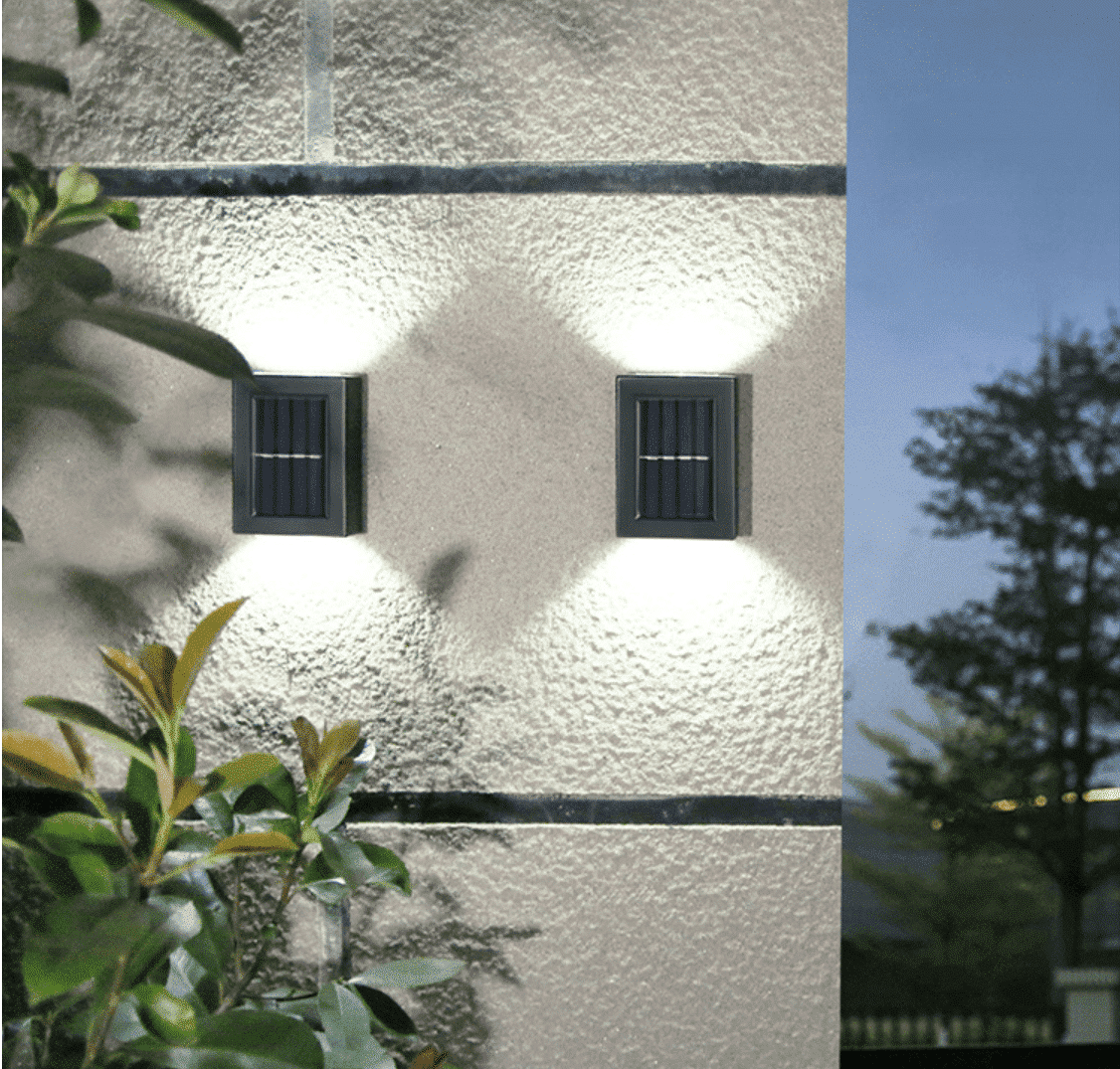 Se LED-solcelle Væglampe (up- downlight) 2 stk. rustfri stål eller sort - Sort ✔ Kæmpe udvalg i Satana - Køb online på udsalg og tilbud lige nu ✔ Meget billig fragt og hurtig levering - Varenummer: Satana-1087200 på lager - Udsalg på Mad & drikke > Marmelade & honning > Smørrepålæg Spar stort – op til 59% - Eksklusivt udsalg på over 2.739 brands