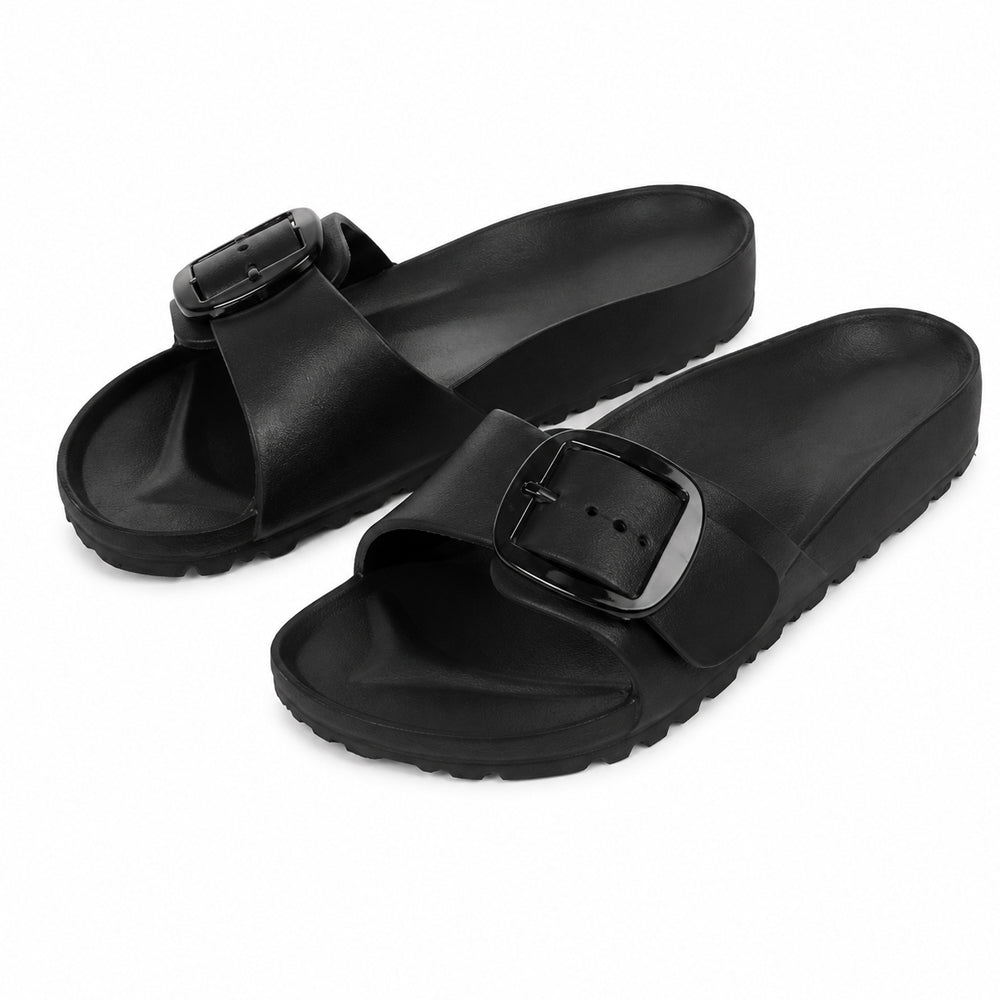 Se Lækre og moderigtige slippers med spænde - superlette behagelige sandaler til kvinder - Sort / EU 41 ✔ Kæmpe udvalg i Satana - Køb online på udsalg og tilbud lige nu ✔ Hurtig levering til lave fragtpriser - Varenummer: Satana-43907281518670 på lager - Udsalg på Sundhed > Allergica > Spar helt op til 57% - Over 2.739 kendte brands på udsalg