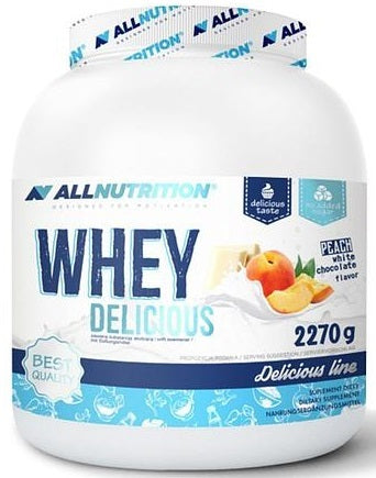 Allnutrition Whey Delicious valleproteinpulver med vaniljesmag, 2270 g