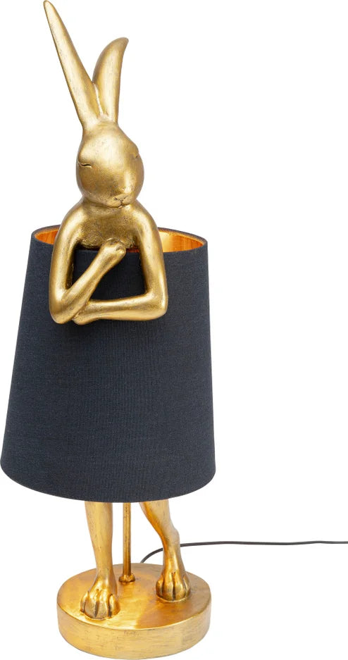 Se KARE DESIGN Animal Rabbit bordlampe - sort hør og guld polyresin/stål ❤ Kæmpe udvalg i Kare Design - Køb online på udsalg og tilbud lige nu ❤ Billig fragt og hurtig levering - Varenummer: Boboonline-69904 og barcode / Ean: 4025621534709 på lager - Udsalg på Interiør,Belysning,Lamper,Bordlamper,
Belysning,
Lamper,
Dyrelamper,
Dagligstue,
Lamp Op til 61% rabat - 2.739 brands med vilde rabatter