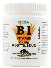 Se ND B1 vitamin 25 mg ✔ Kæmpe udvalg i Natur Drogeriet A/S - Køb online på udsalg og tilbud lige nu ✔ Hurtig levering til lave fragtpriser - Varenummer: Helsegrossisten-12471 og 5703137005126 på lager - Udsalg på Sundhed > B-vitamin > Store besparelser – op til 71% - Udsalg på mere end 2.281 populære mærker