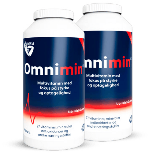 Biosym Omnimin multivitamin i dobbeltpakke med 300 tabletter i hver