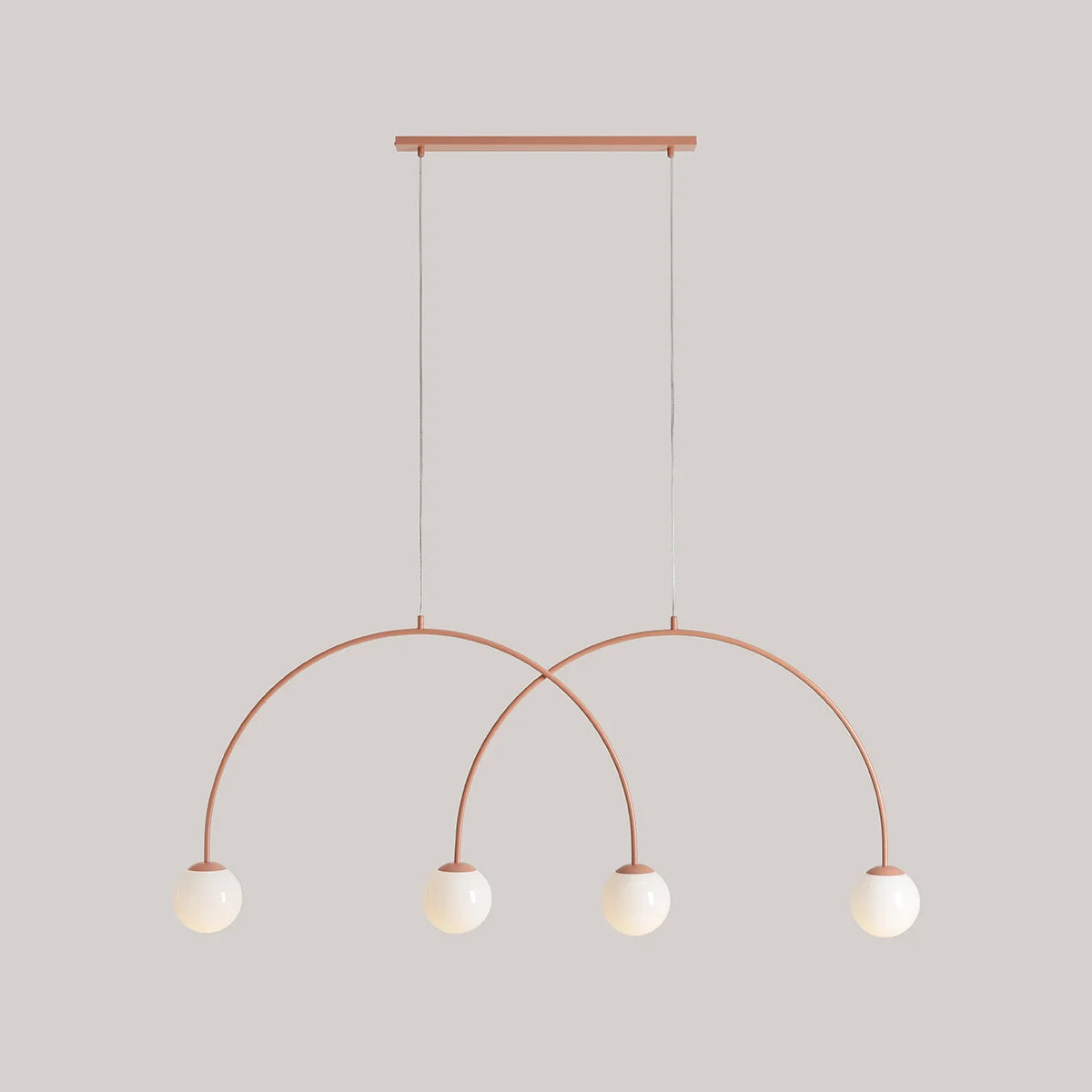 Se Twiggy - Loftlampe i koral farvet metal og 4 hvide glaskupler, bredde 149 cm. ❤ Kæmpe udvalg i 3-nordic - Køb online på udsalg og tilbud lige nu ❤ Lav fragtpris og hurtig levering - Varenummer: 3-nordic-8802 og barcode / Ean: på lager - Udsalg på Lamper - Loftlamper - pendler - Langbordspendler Op til 61% rabat - Mere end 2.739 populære mærker på tilbud