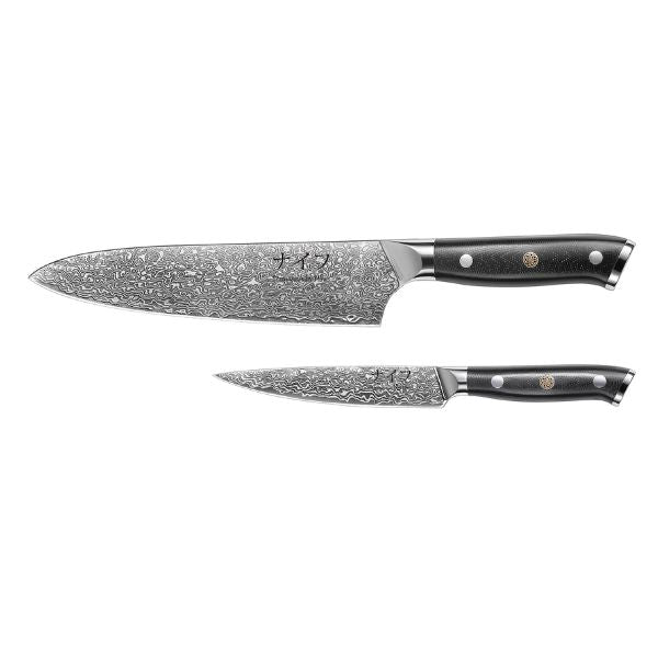 Se Damascus By Haws Chef Knife 32 Cm + Utility Knife 24cm G10 ✔ Kæmpe udvalg i  Damascus by HÃ¢ws - Køb online på udsalg og tilbud lige nu ✔ Hurtig levering: 1 - 2 Hverdage samt billig fragt - Varenummer: BAR-1329803 og barcode / Ean: 5712087102427 på lager - Udsalg på Køkken | Køkkenartikler | Køkkenknive | Damascus knive Spar op til 58% - Over 1122 kendte brands på udsalg
