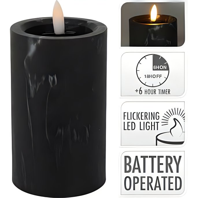 Se Bloklys Sort Marmor 3d Flame Ø: 7,5 x 12,5 Cm. ✔ Kæmpe udvalg i Bolig Magasin - Køb online på udsalg og tilbud lige nu ✔ Billig fragt • Hurtig levering - Varenummer: Barlife-699190 og på lager - Udsalg på Home - Bolig Tilbehør - LED lys Store besparelser – op til 77% - Spar stort på mere end 2.739 mærker
